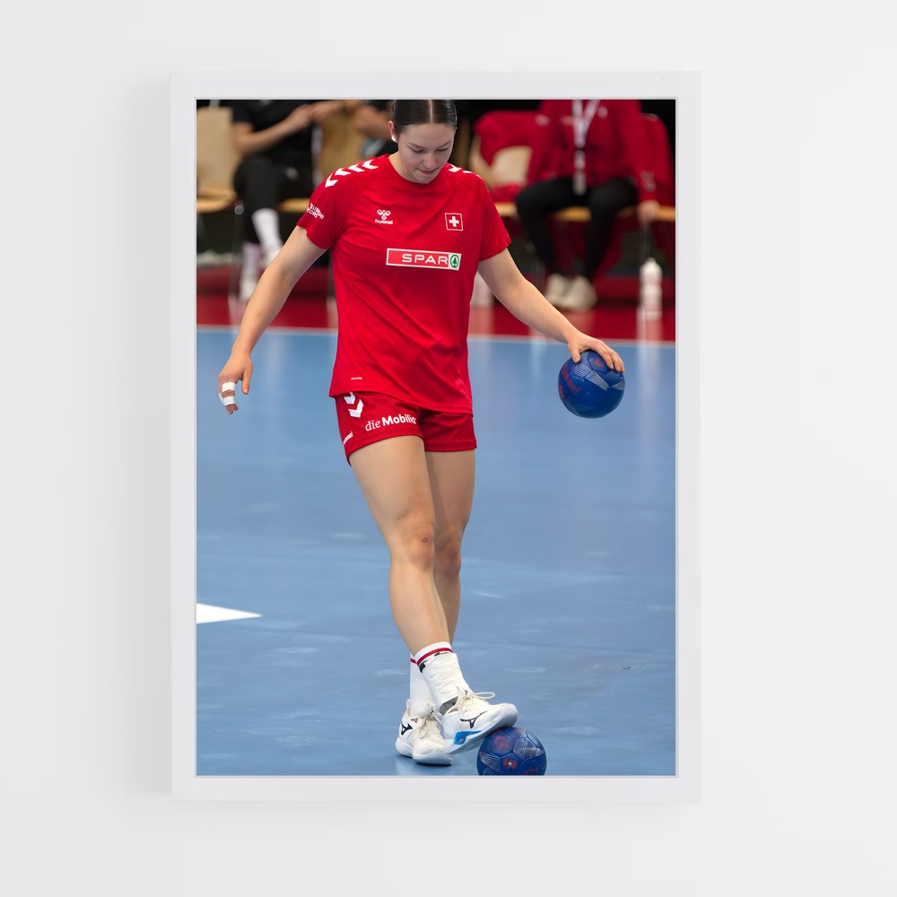 Poster Strike Énergique – affiche Handball (vue 3)